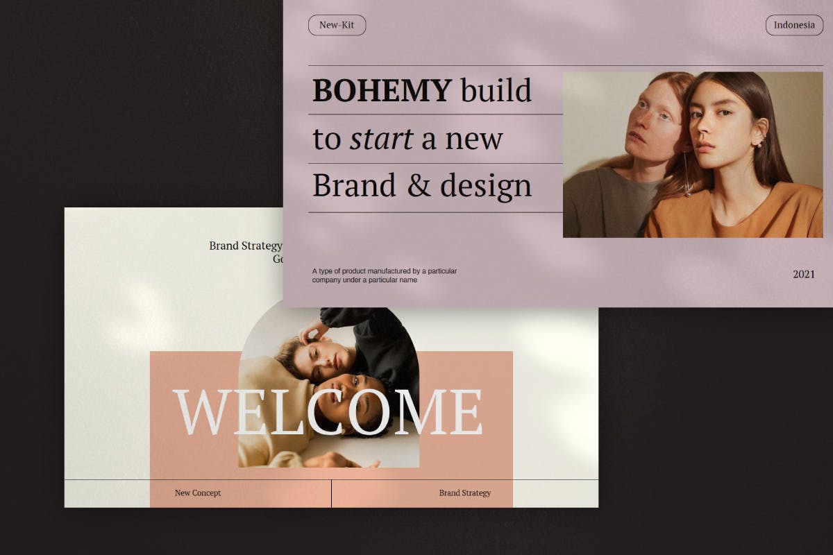 时尚简约企业营销策划提案简报设计Keynote+ppt模版 Bohemy – New Hype Urban Keynote+ppt插图7