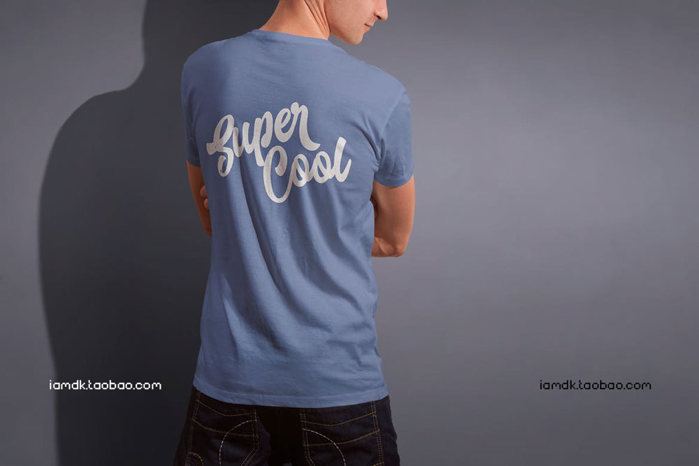 圆领男士半袖T恤印花设计贴图样机PSD模板源文件 Mens Crew Neck T-shirt Mock-up插图1 圆领男士半袖T恤印花设计贴图样机PSD模板源文件 Mens Crew Neck T-shirt Mock-up插图1