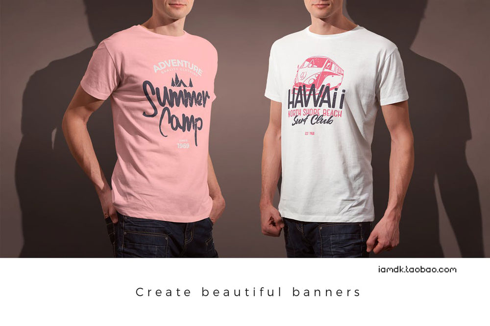 圆领男士半袖T恤印花设计贴图样机PSD模板源文件 Mens Crew Neck T-shirt Mock-up插图5 圆领男士半袖T恤印花设计贴图样机PSD模板源文件 Mens Crew Neck T-shirt Mock-up插图5