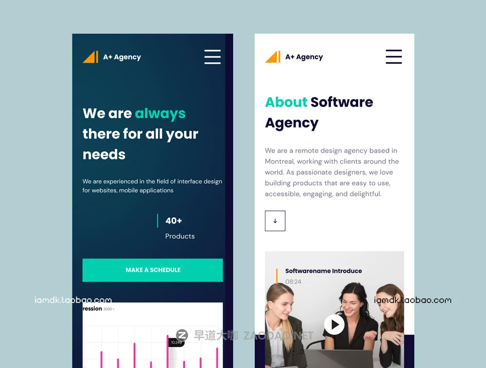 现代创意企业官网网页界面设计设计UI套件素材 Creative Agency – Website Design UI-Kit插图7 现代创意企业官网网页界面设计设计UI套件素材 Creative Agency – Website Design UI-Kit插图7