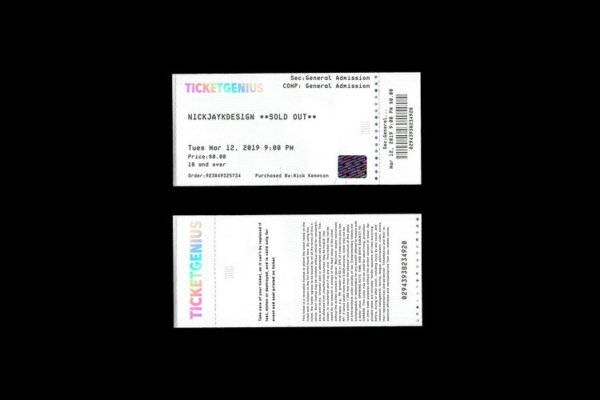 音乐入场券优惠券门票机票多角度样机展示素材模板 Ticket Mockup – PSD
