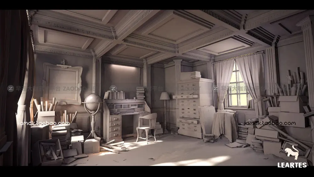 UE模型 78种维多利亚风复古室内装饰环境效果图素材 Unreal Engine – Victorian Interior Environment插图7
