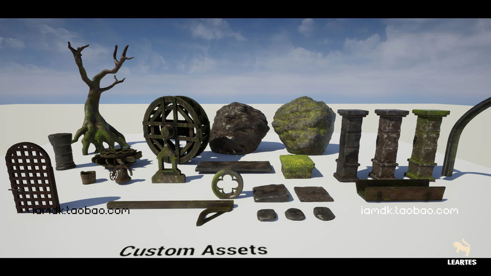 UE模型  复古废弃游戏房屋水车3D设计素材 Unreal Engine – Watermills / Nature Environment插图8