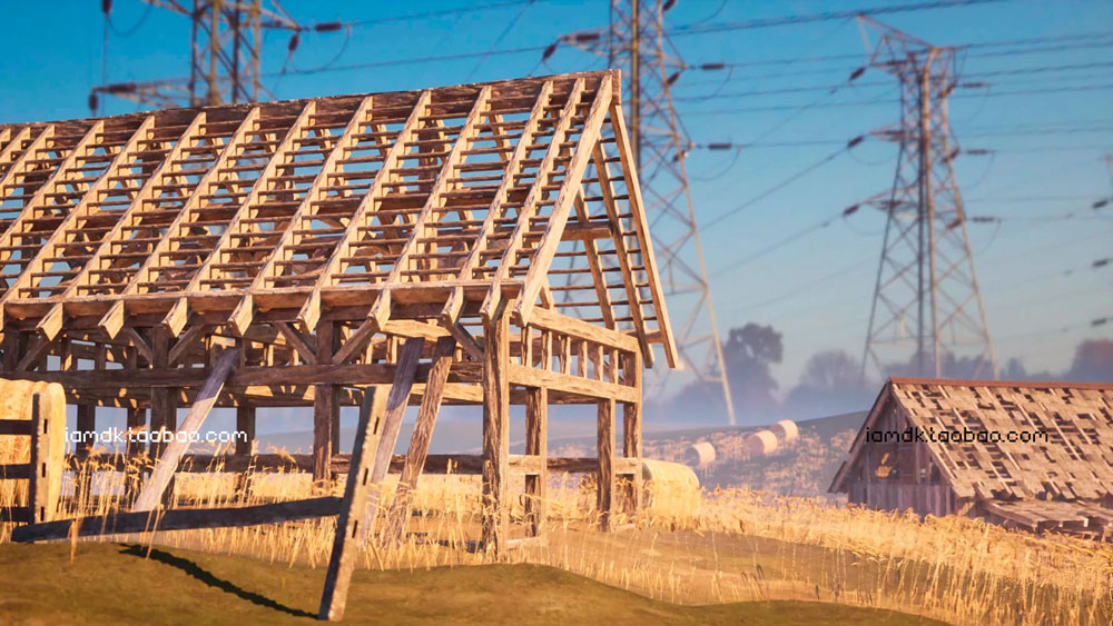 UE模型 复古中世纪木屋谷仓农场场景3D设计素材 Unreal Engine – Countryside Windmills & Barns插图6