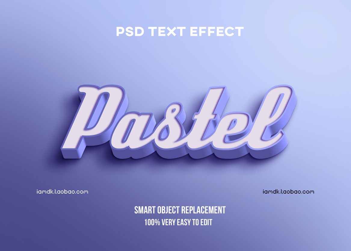 潮流霓虹3D效果标题Logo设计PS样机模板素材 Psd Text Effect Set Vol 24插图5