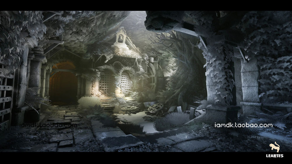 UE模型  复古废弃游戏房屋水车3D设计素材 Unreal Engine – Watermills / Nature Environment插图2