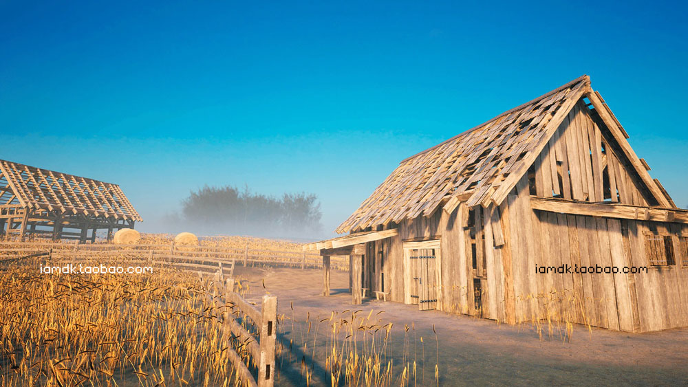 UE模型 复古中世纪木屋谷仓农场场景3D设计素材 Unreal Engine – Countryside Windmills & Barns插图11