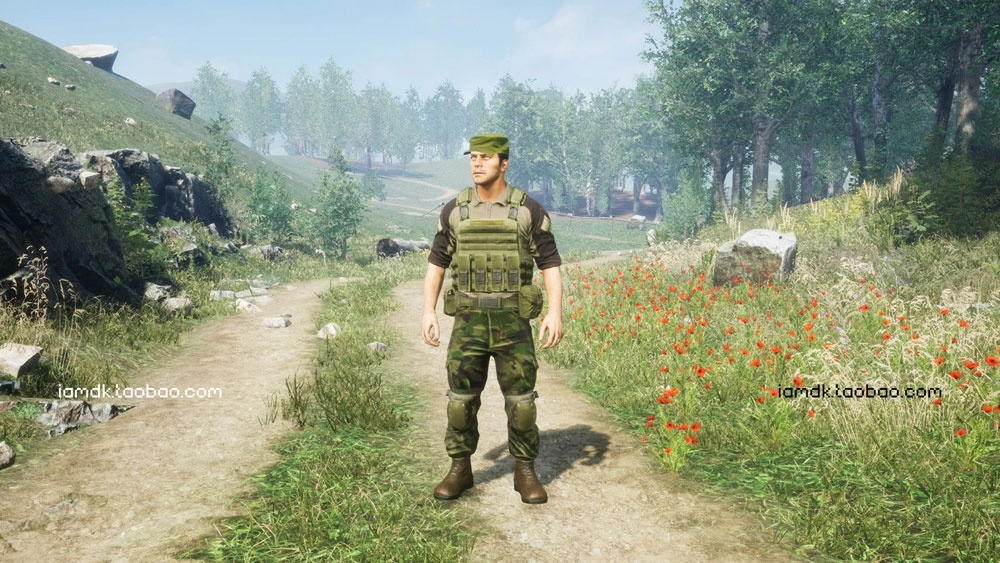 UE模型 31个模块化游戏军事男性士兵角色3D设计素材 Unreal Engine – Modular military character插图10 UE模型 31个模块化游戏军事男性士兵角色3D设计素材 Unreal Engine – Modular military character插图10