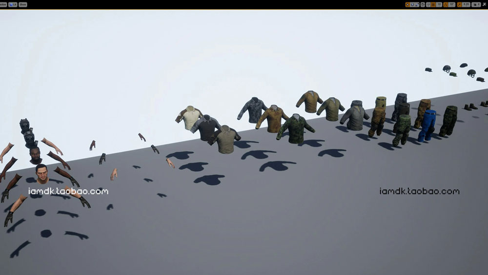 UE模型 31个模块化游戏军事男性士兵角色3D设计素材 Unreal Engine – Modular military character插图19 UE模型 31个模块化游戏军事男性士兵角色3D设计素材 Unreal Engine – Modular military character插图19