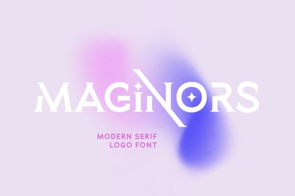 时尚杂志海报标识设计衬线英文字体 Maginors – Serif Logo Font