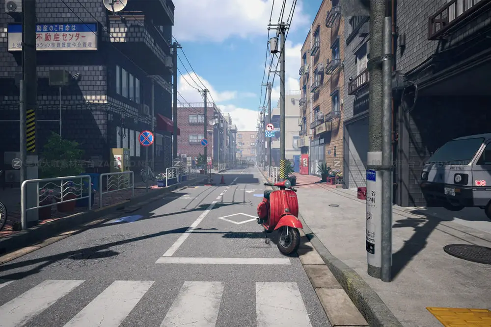 UE模型 日本街道建筑居民楼房子场景3D设计素材 Unreal Engine – Japanese Street插图