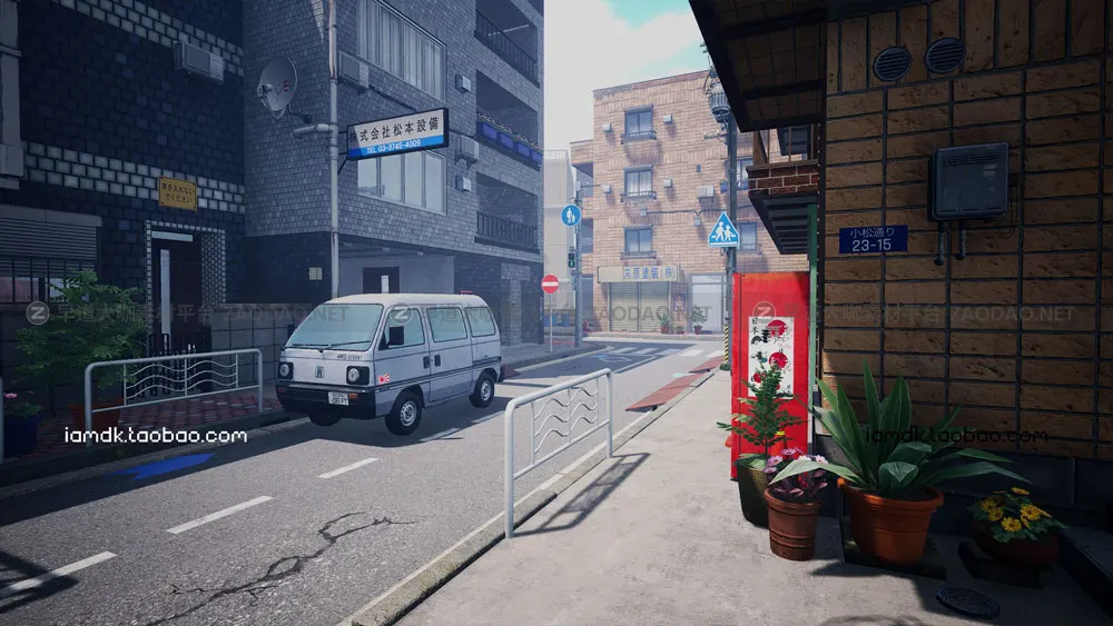 UE模型 日本街道建筑居民楼房子场景3D设计素材 Unreal Engine – Japanese Street插图10