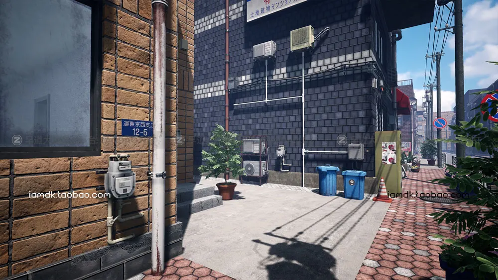 UE模型 日本街道建筑居民楼房子场景3D设计素材 Unreal Engine – Japanese Street插图8