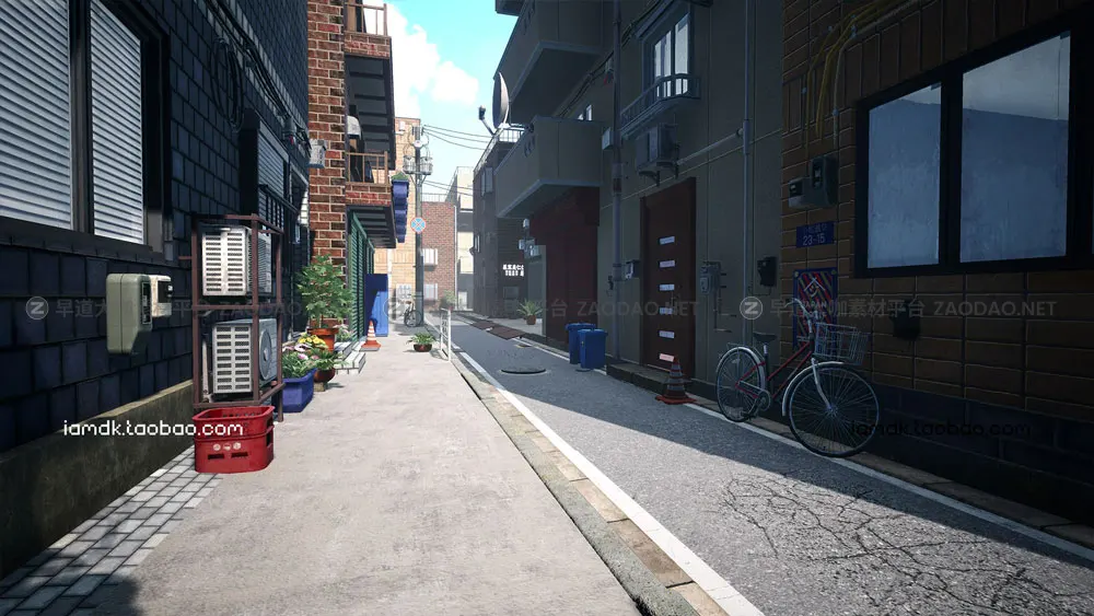 UE模型 日本街道建筑居民楼房子场景3D设计素材 Unreal Engine – Japanese Street插图7