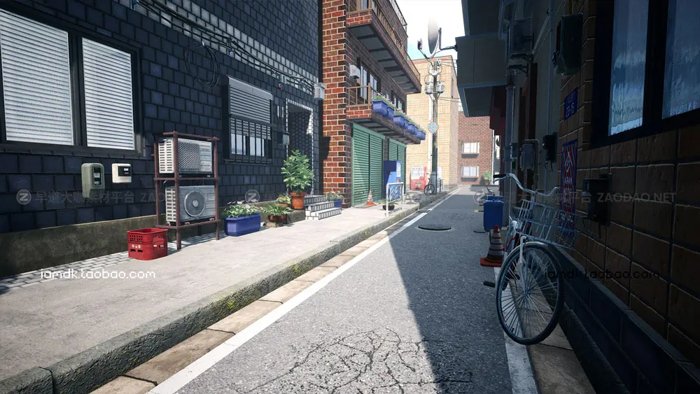 UE模型 日本街道建筑居民楼房子场景3D设计素材 Unreal Engine – Japanese Street插图6
