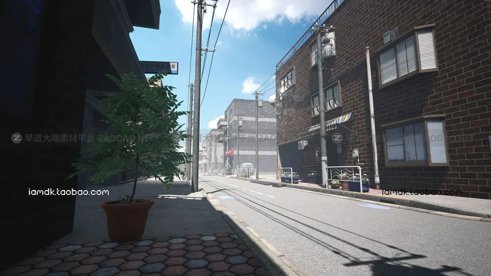 UE模型 日本街道建筑居民楼房子场景3D设计素材 Unreal Engine – Japanese Street插图4