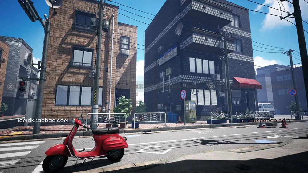 UE模型 日本街道建筑居民楼房子场景3D设计素材 Unreal Engine – Japanese Street插图3