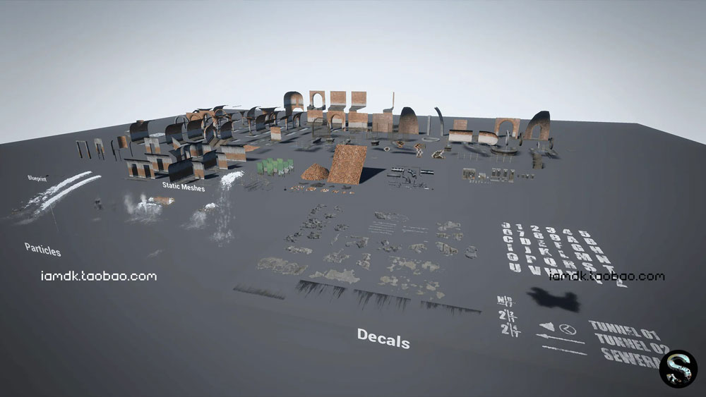 UE模型 模块化城市地下排水通道管道场景设计素材 Unreal Engine – Sewerage插图9