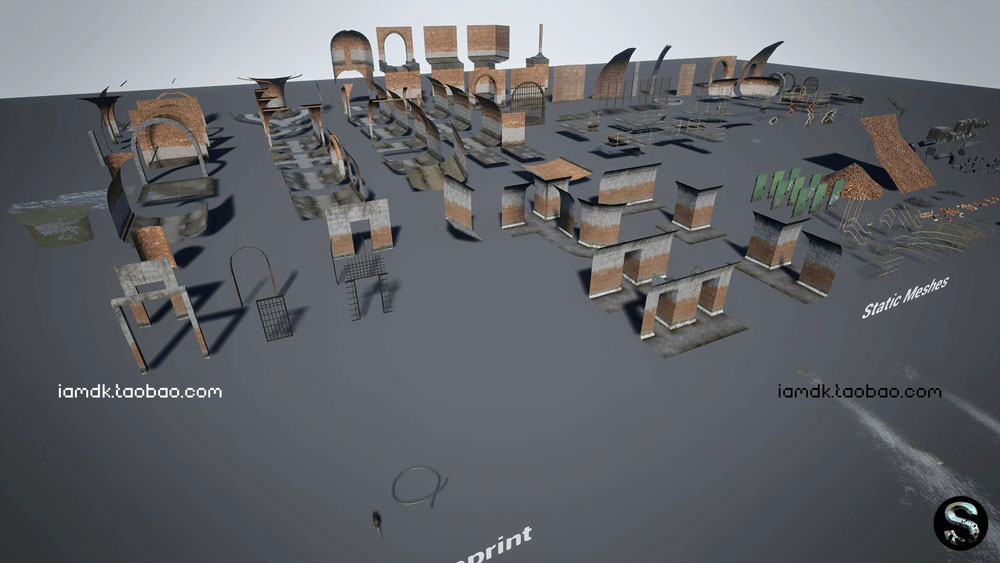 UE模型 模块化城市地下排水通道管道场景设计素材 Unreal Engine – Sewerage插图10