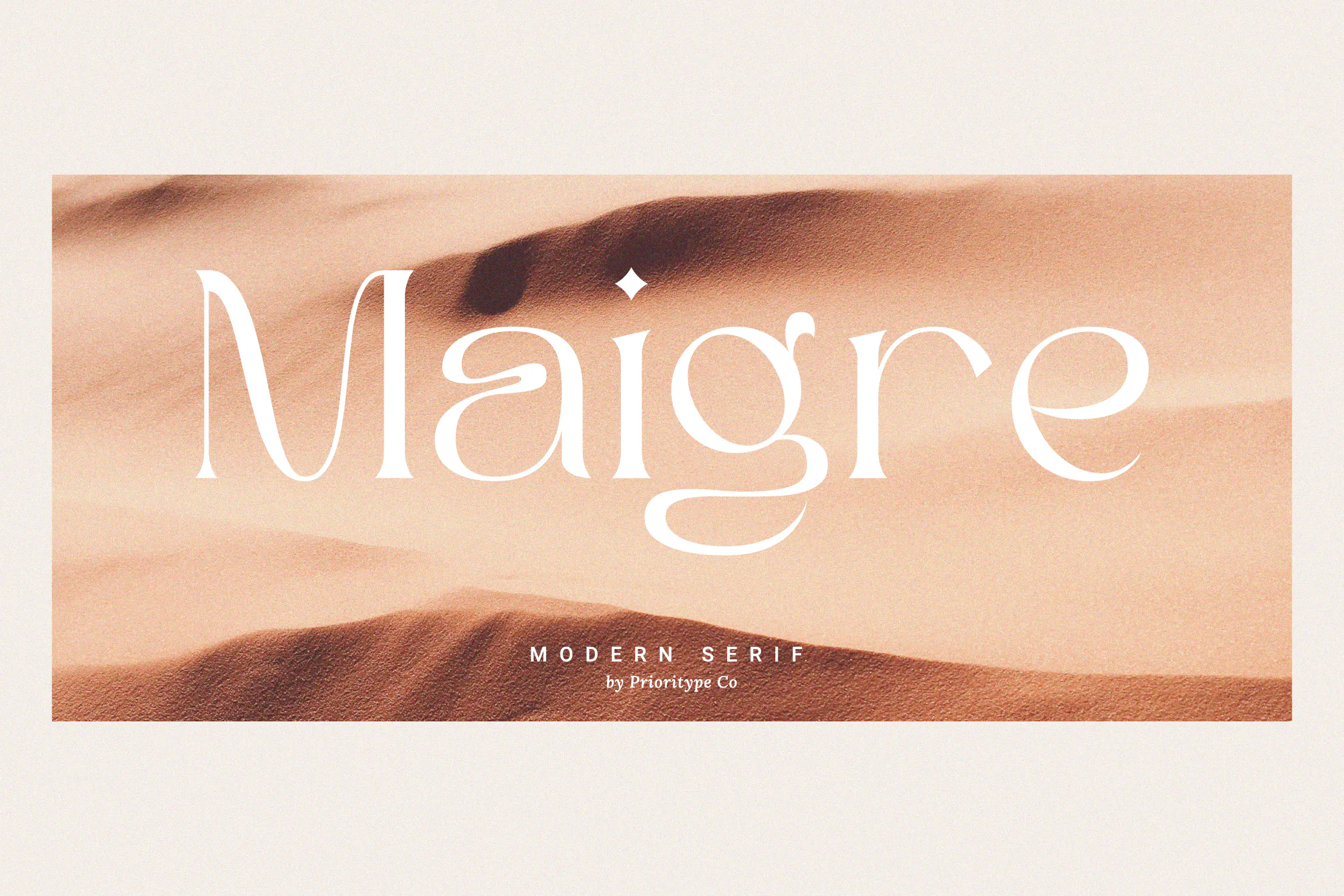 优雅杂志品牌徽标logo设计衬线英文字体 Maigre – Modern Serif