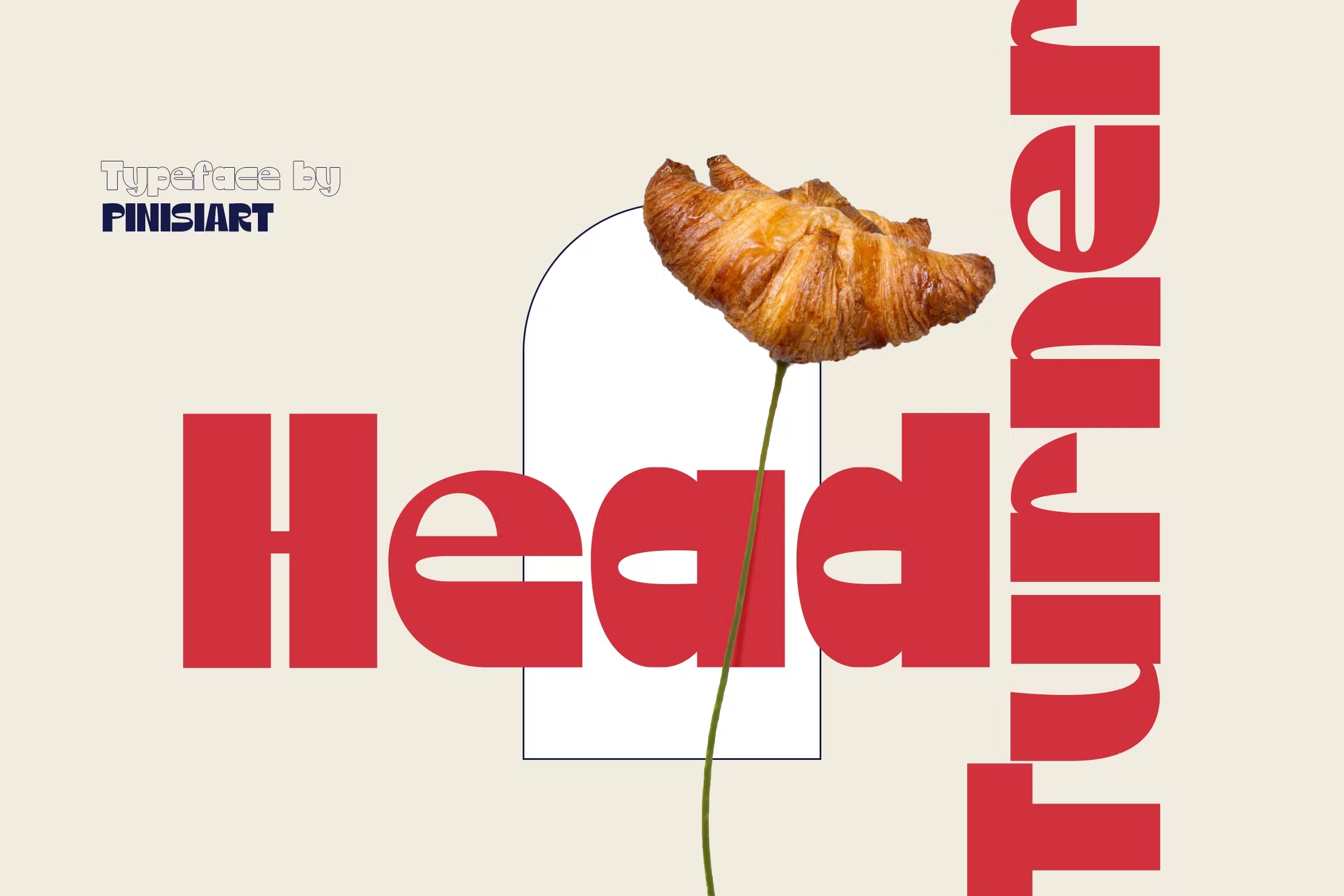 现代海报封面标题设计无衬线英文字体 Head Turner – Display Font插图 现代海报封面标题设计无衬线英文字体 Head Turner – Display Font插图