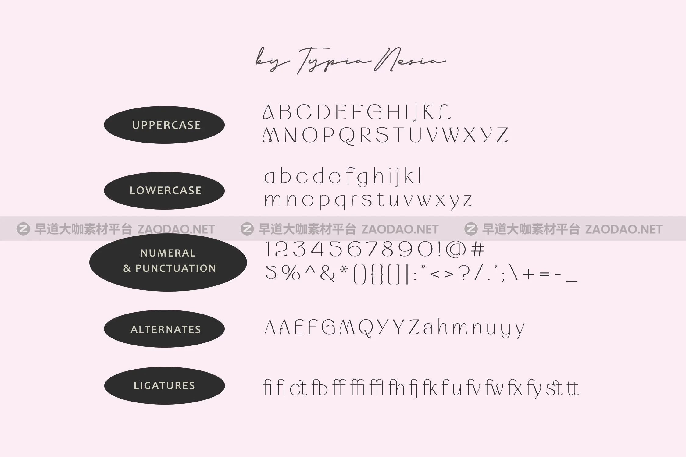 现代复古杂志品牌广告设计无衬线英文字体 Monalysa – Unique Modern Display Sans Serif Font插图2