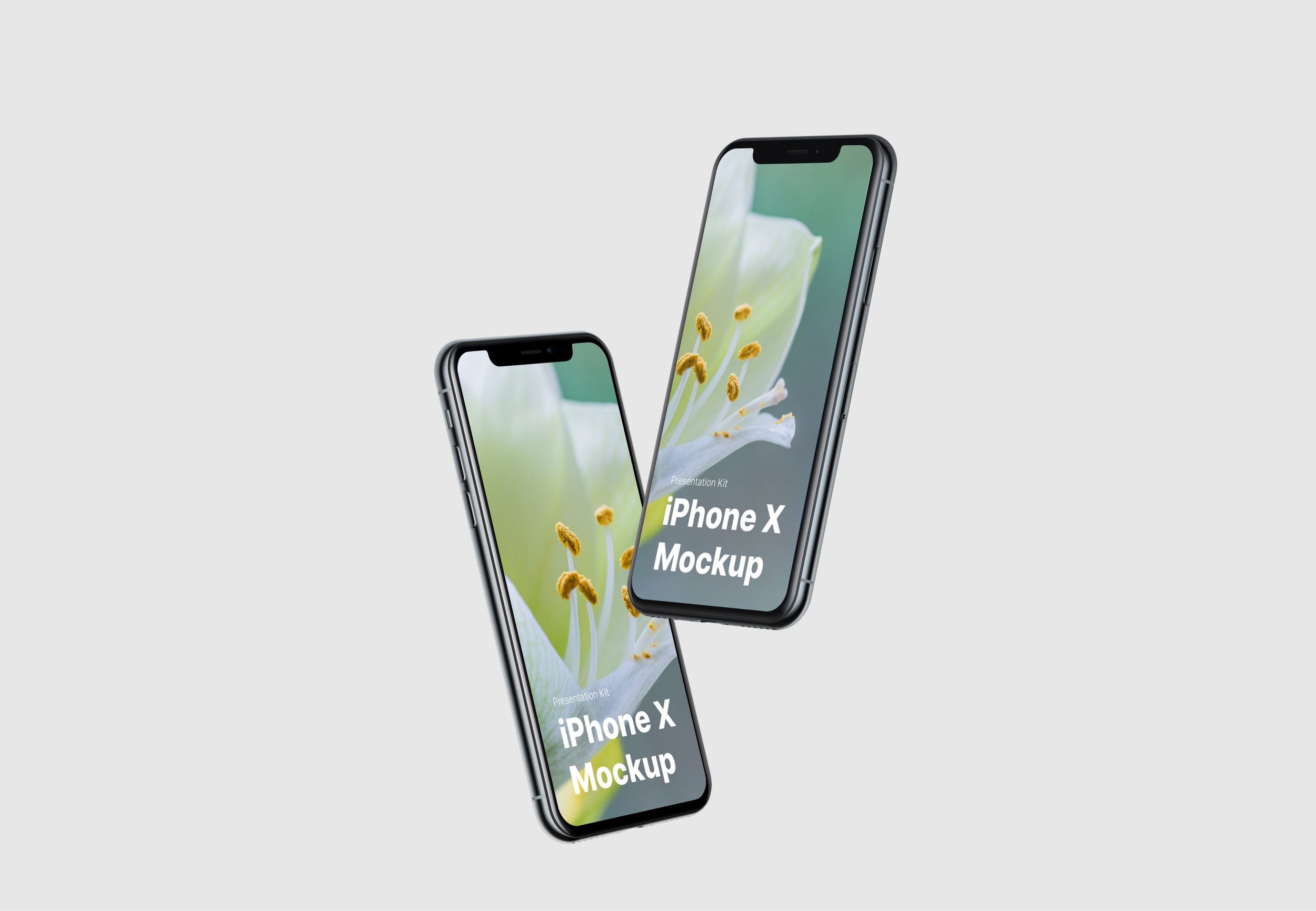 高品质APP界面设计苹果iPhone X手机屏幕演示样机模板 Apple iPhone X Mockups插图