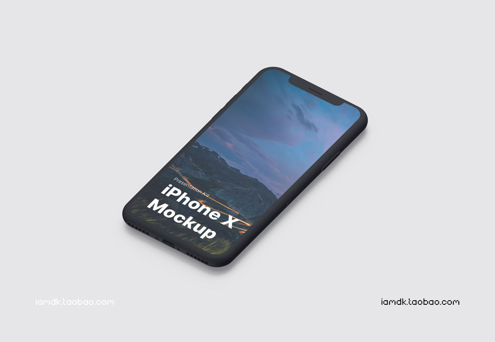 高品质APP界面设计苹果iPhone X手机屏幕演示样机模板 Apple iPhone X Mockups插图2