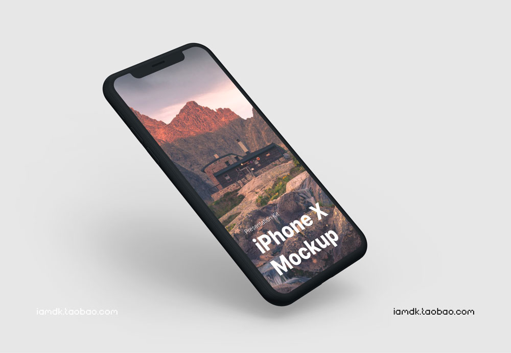 高品质APP界面设计苹果iPhone X手机屏幕演示样机模板 Apple iPhone X Mockups插图1