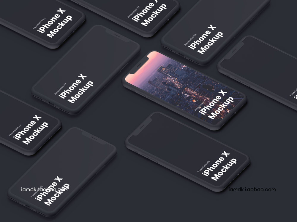 高品质APP界面设计苹果iPhone X手机屏幕演示样机模板 Apple iPhone X Mockups插图12