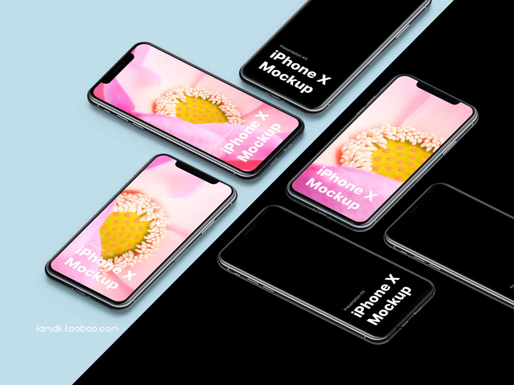 高品质APP界面设计苹果iPhone X手机屏幕演示样机模板 Apple iPhone X Mockups插图13