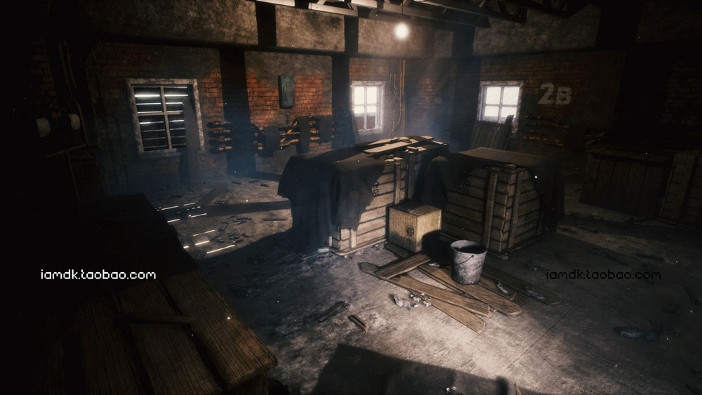 UE模型 废弃工厂车间内部场景3D设计素材 Unreal Engine – Abandoned Unfinished Building插图2