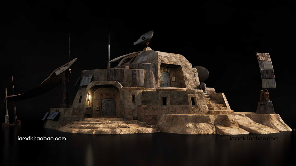 【41.7G】未来科幻破旧基地堡垒建筑3D模型 C4D/MAX/FBX/OBJ/Maya/Blender Kitbash3D – Outpost插图10