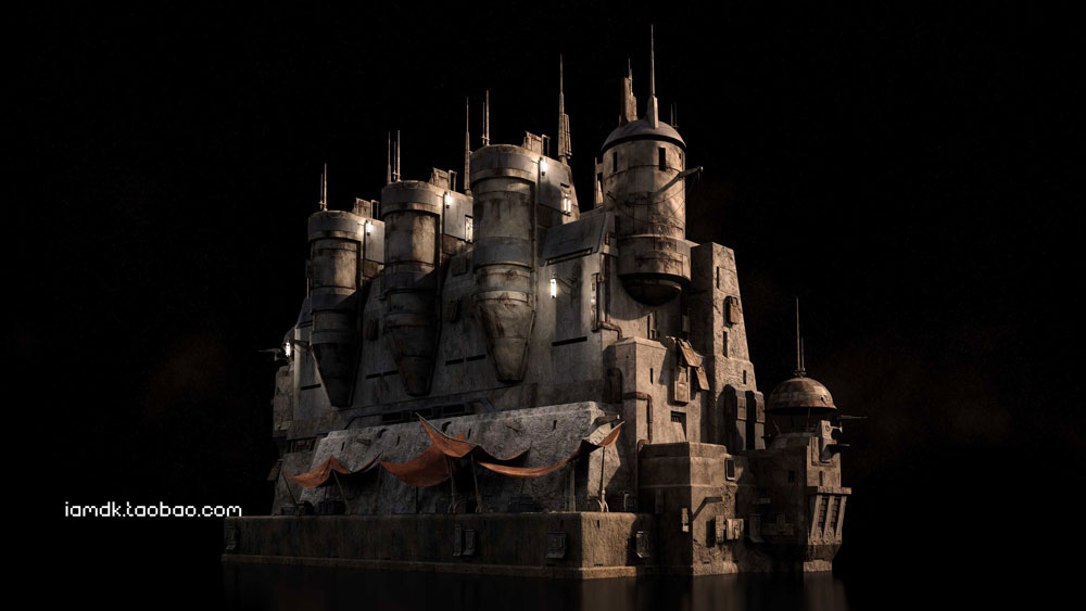 【41.7G】未来科幻破旧基地堡垒建筑3D模型 C4D/MAX/FBX/OBJ/Maya/Blender Kitbash3D – Outpost插图17