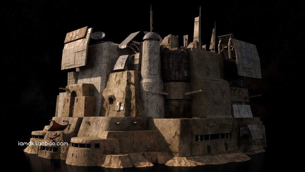 【41.7G】未来科幻破旧基地堡垒建筑3D模型 C4D/MAX/FBX/OBJ/Maya/Blender Kitbash3D – Outpost插图19