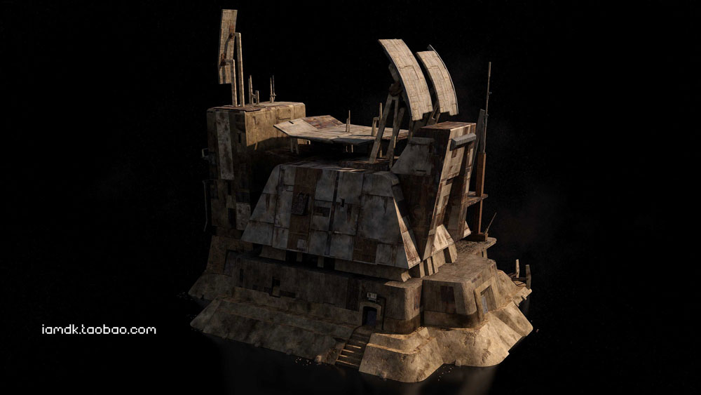 【41.7G】未来科幻破旧基地堡垒建筑3D模型 C4D/MAX/FBX/OBJ/Maya/Blender Kitbash3D – Outpost插图20
