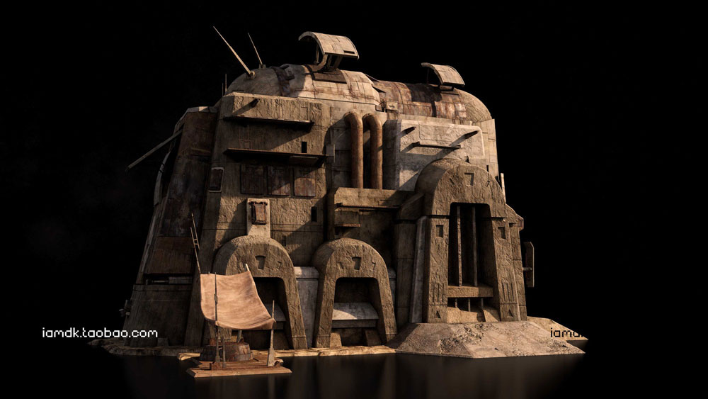 【41.7G】未来科幻破旧基地堡垒建筑3D模型 C4D/MAX/FBX/OBJ/Maya/Blender Kitbash3D – Outpost插图23