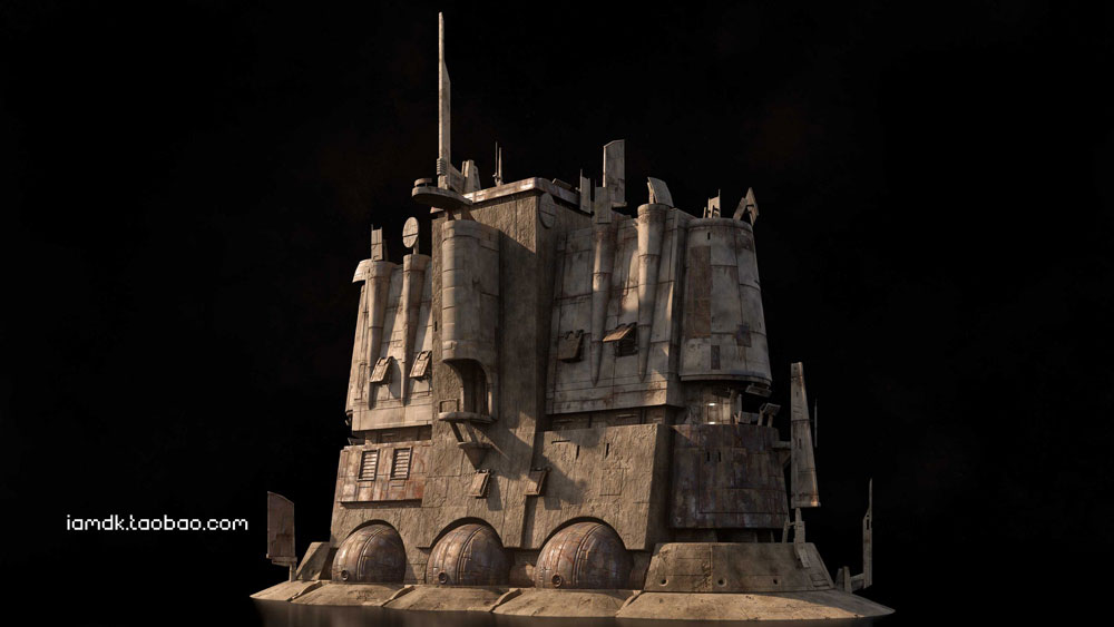 【41.7G】未来科幻破旧基地堡垒建筑3D模型 C4D/MAX/FBX/OBJ/Maya/Blender Kitbash3D – Outpost插图5