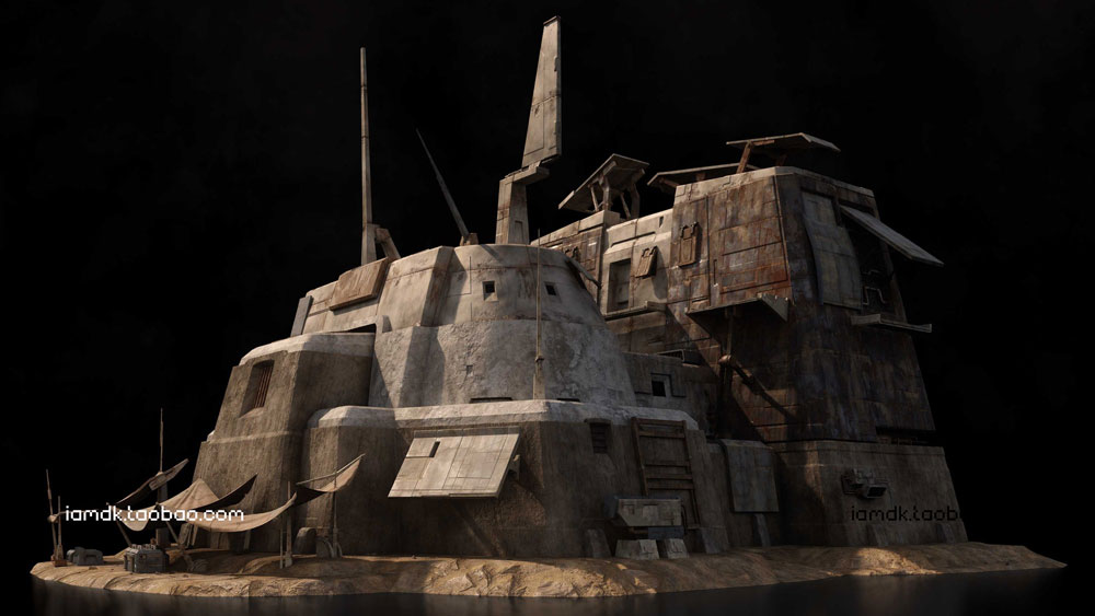 【41.7G】未来科幻破旧基地堡垒建筑3D模型 C4D/MAX/FBX/OBJ/Maya/Blender Kitbash3D – Outpost插图8