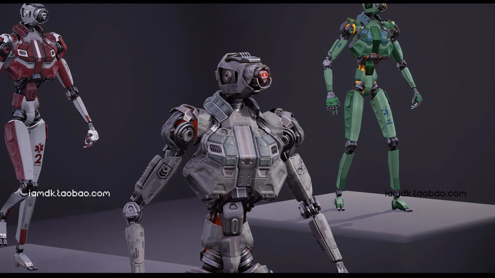 UE模板 未来科幻机甲机器人3D设计素材 Unreal Engine – Sci Fi Robot插图5