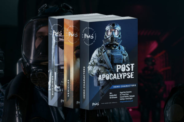 后启示录三维角色武器车辆建筑物盔甲3D模型设计素材 Big Medium Small – Post Apocalypse Bundle