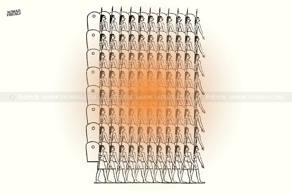 复古手绘线描古埃及尼罗河波斯历史古代人物印章图腾插画设计素材 Ancient Egypt – 1940+ Bundle插图13