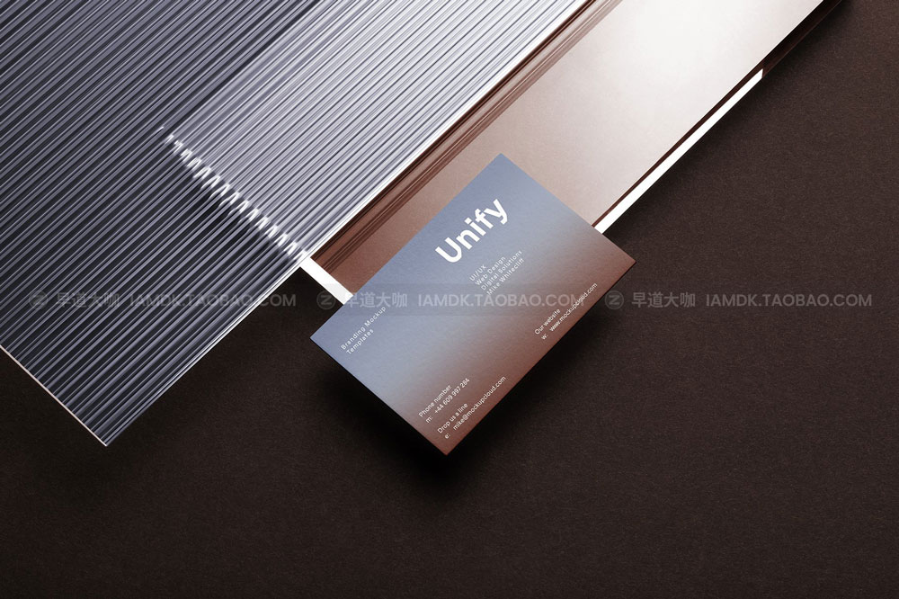 高级名片信纸单页卡片文具品牌VI应用设计作品贴图Ps样机素材 Unify Branding Mockup Kit插图15