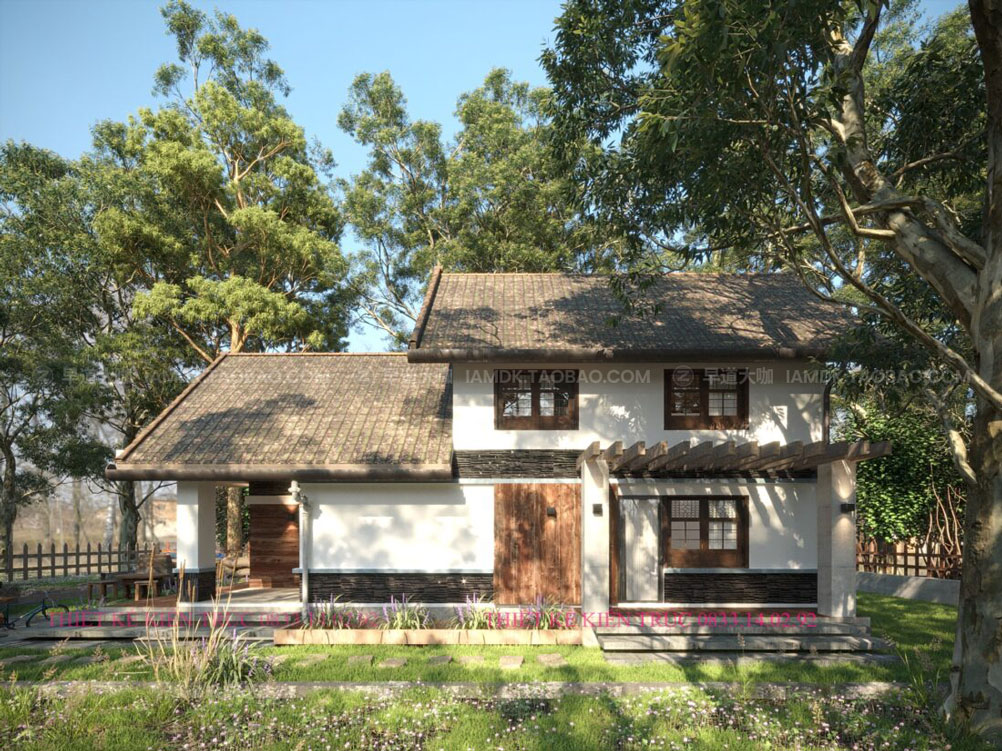 乡村郊野木质小屋外部场景3D模型素材 Exterior House Scene 02插图1