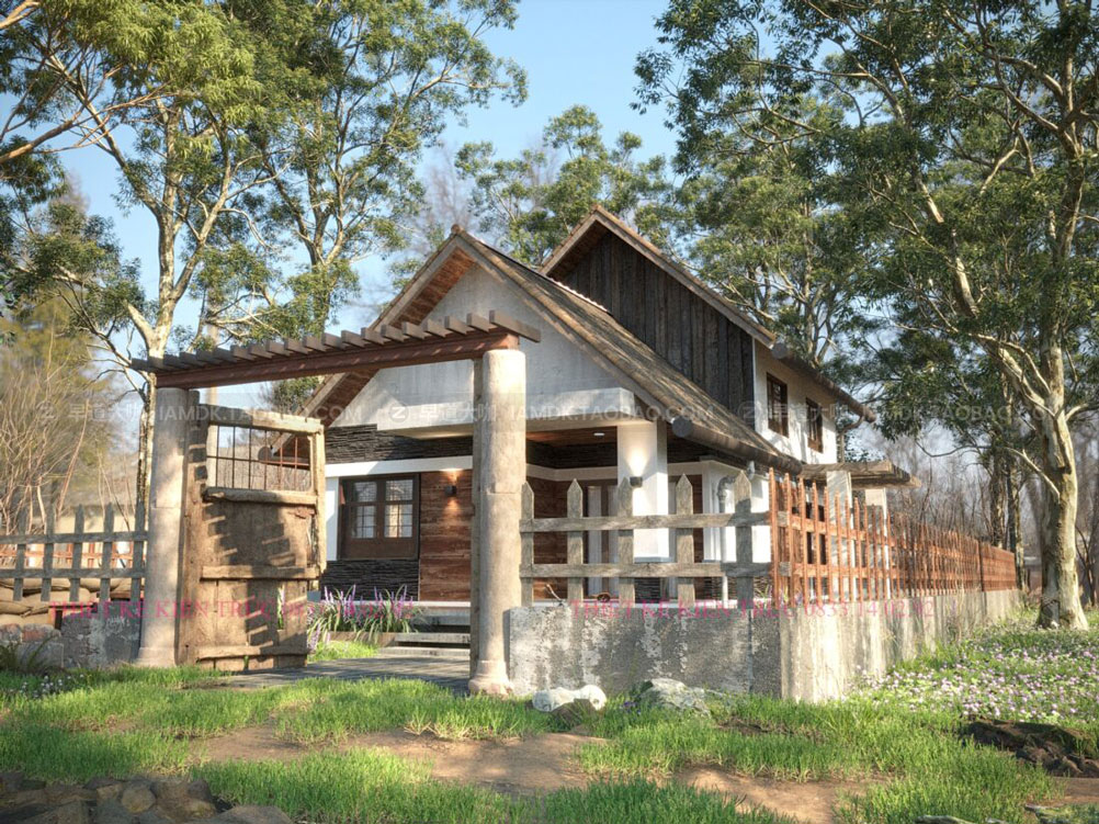 乡村郊野木质小屋外部场景3D模型素材 Exterior House Scene 02插图2