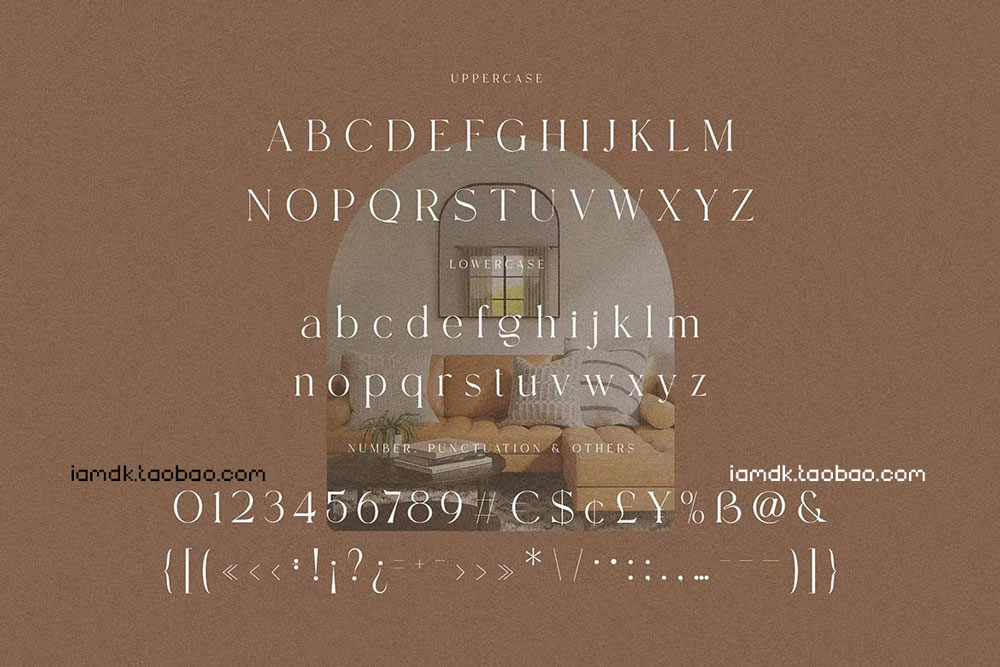 时尚品牌标志商标设计衬线英文字体 Wimberley – Elegant Serif Font插图8