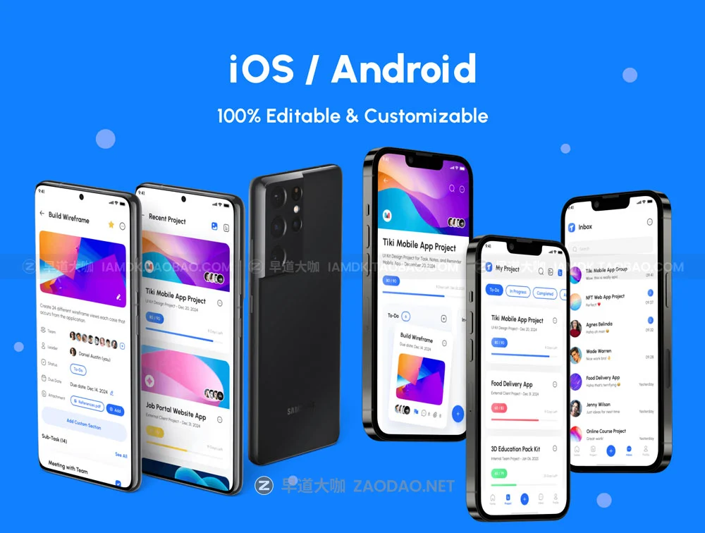 高质量团队协作项目管理APP应用程序界面设计UI套件 Taska – Task & Project Management App UI Kit插图1 高质量团队协作项目管理APP应用程序界面设计UI套件 Taska – Task & Project Management App UI Kit插图1