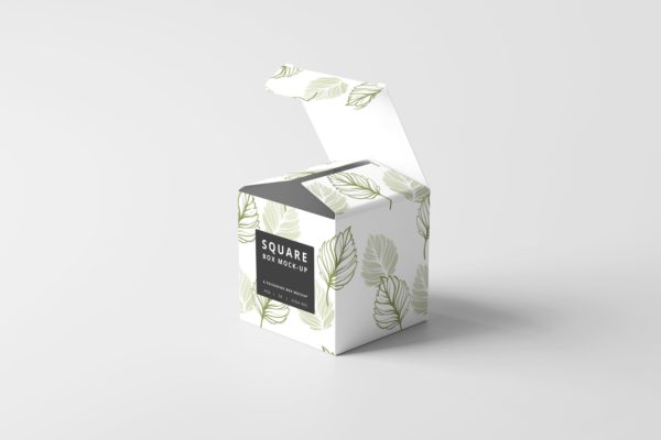 15个方形产品礼品包装盒设计展示贴图样机psd模版 Square Box Mockups