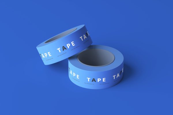 10款时尚胶带logo印花图案设计展示贴图psd样机模版 Adhesive Tape Mockups
