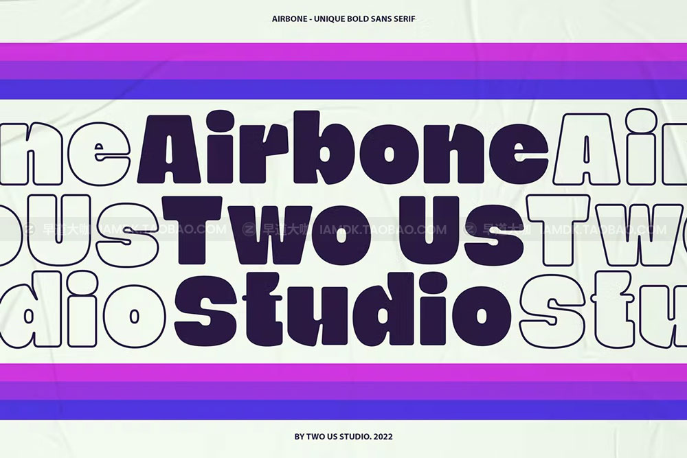 时尚杂志海报标题设计无衬线英文字体 Airbone – Unique Display Typeface插图2